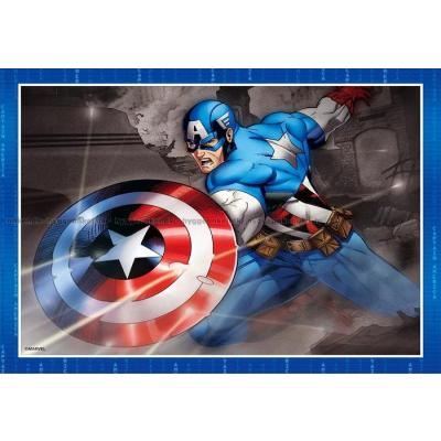 Billede af Marvel: Avengers heltene, 4 i 1, 12 brikker