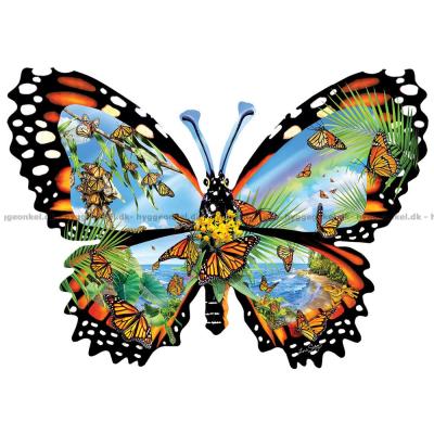 Schory: Monark sommerfugle - Formet, 1000 brikker