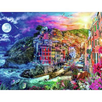 Billede af Italien: Farverige Cinque Terre, 2000 brikker