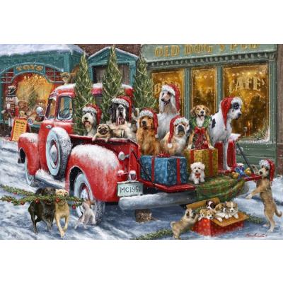 Billede af Corti: Julehunde, 1000 brikker