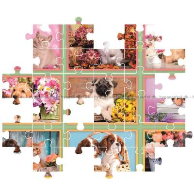 Billede af Hunde og katte - Collage, 180 brikker