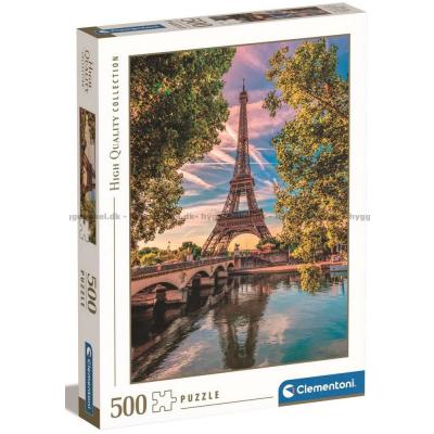 Frankrig: Eiffeltårnet ved Seinen, 500 brikker