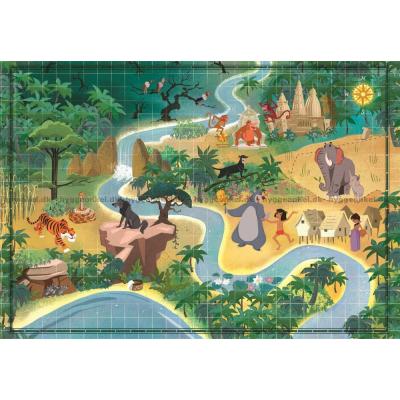 Billede af Disney: Junglebogen - Kort, 1000 brikker