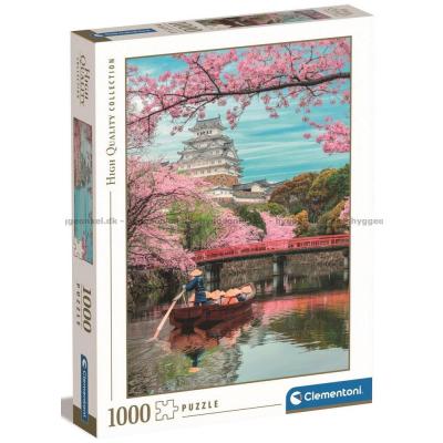 Japan: Himeji-borgen om foråret, 1000 brikker