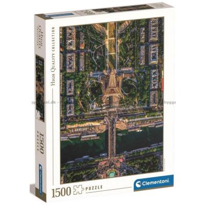 Paris set oppefra, 1500 brikker