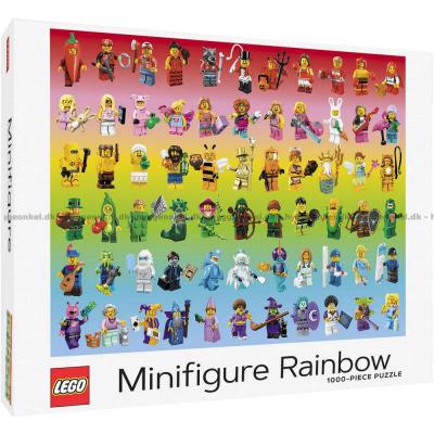 Lego: Minifigurer i regnbuens farver, 1000 brikker