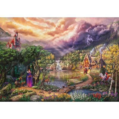 Billede af Disney: Kinkade - Snehvide og dronningen, 1000 brikker