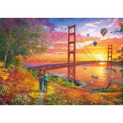 Billede af Davison: Gåtur ved Golden Gate-broen, 2000 brikker