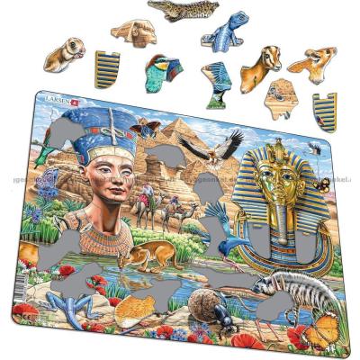 Billede af Nefertiti og Tutankhamon - Rammepuslespil, 85 brikker
