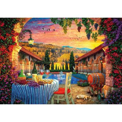 Billede af Davison: Solnedgang i Toscana, 1000 brikker