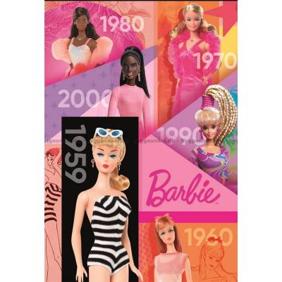 Billede af Barbie gennem tiderne, 1000 brikker