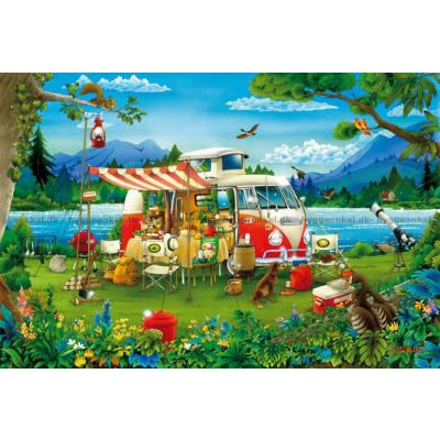 Billede af Campingferie, 1000 brikker