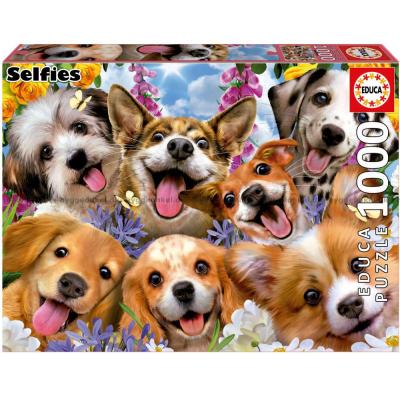 Robinson: Selfie - Hundehvalpe, 1000 brikker