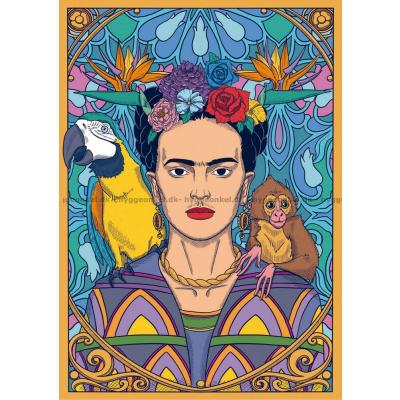 Billede af Frida Kahlo, 1500 brikker