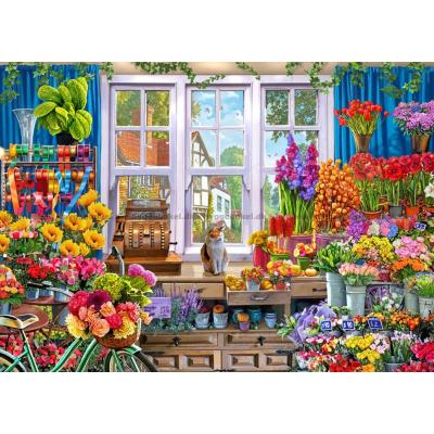 Billede af Crisp: Farverig blomsterbutik, 500 brikker