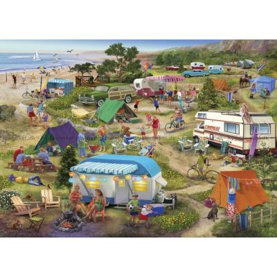 Billede af Camping ved havet, 500 brikker