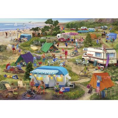 Camping ved havet, 1000 brikker