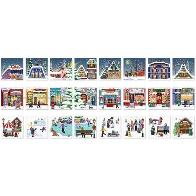 Billede af Julekalender: Byen ved juletide, 24x50 brikker