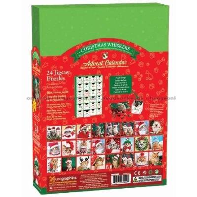 Billede af Julekalender: Julekatte, 24x50 brikker