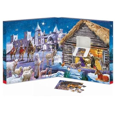 Billede af Julekalender: Et barn er født i Bethlehem, 24x50 brikker