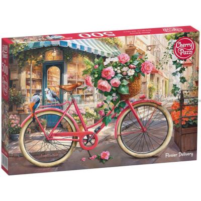 Cyklen med blomster, 500 brikker