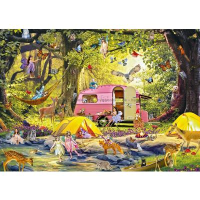 Billede af Feerne på camping, 1000 brikker