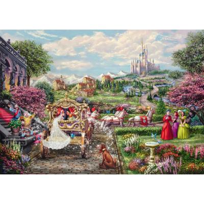 Billede af Disney: Kinkade - Askepot og prinsen, 1000 brikker