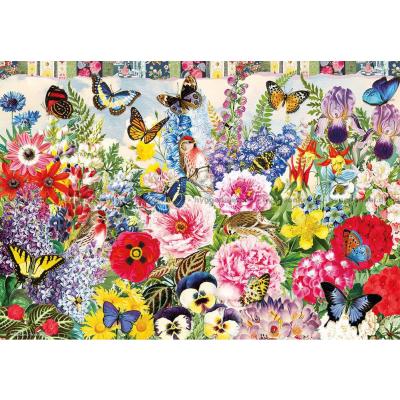 Billede af Anderson: Sommerfugle og blomster, 500 brikker