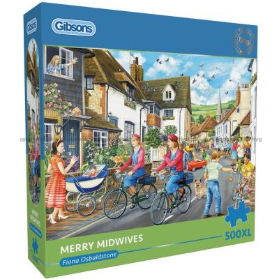 Osbaldstone: Jordemødre på cykel, 500 brikker