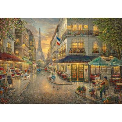 Billede af Kinkade: Cafe i Paris, 1000 brikker