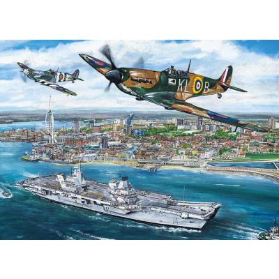 Billede af D-Dag i Portsmouth, England, 1000 brikker