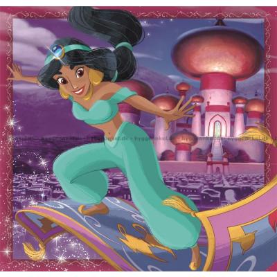 Billede af Disney prinsesser, 3x48 brikker