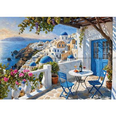 Billede af Santorini: Solstråler, 1000 brikker