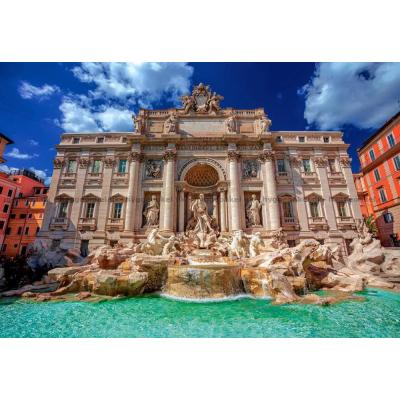 Billede af Trevi-fontænen i Rom, Italien, 1500 brikker