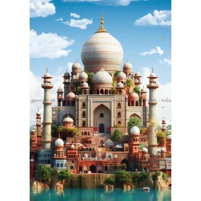 Billede af Bybilledet: Taj Mahal, 1500 brikker