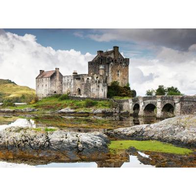 Billede af Eilean Donan slottet i Skotland, 1000 brikker