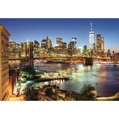 Billede af New York: Brooklyn Bridge ved aftentide, 6000 brikker