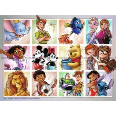 Billede af Disney karakterer, 100 brikker