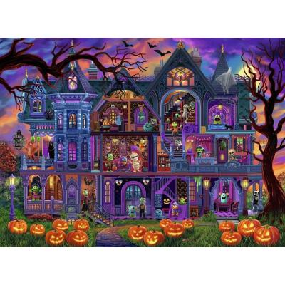 Billede af Halloween: Monstrenes hus, 100 brikker