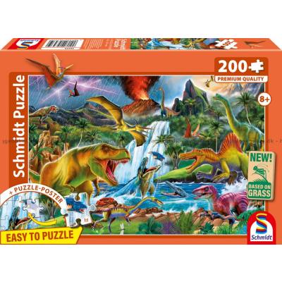 Fascinerende dinosaurer, 200 brikker