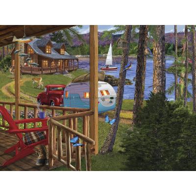 Billede af Afsted på camping!, 1000 brikker