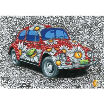 Billede af VW: Den malede Beetle, 500 brikker