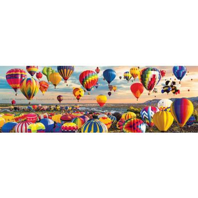 Billede af Farverige luftballoner - Panorama, 1000 brikker