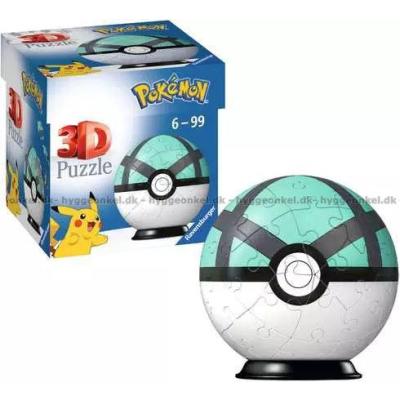 Billede af 3D: Pokemon Pokeballs - Netball, 54 brikker