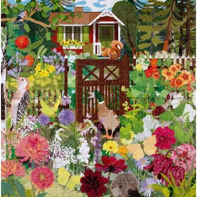 Billede af Sommeridyl i den blomstrende have, 1000 brikker
