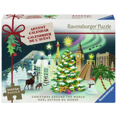 Julekalender: Ravensburger, 24x54 brikker