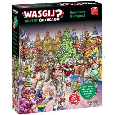 Wasgij: Julekalender - Rensdyr-ramasjang!, 24x 54 brikker