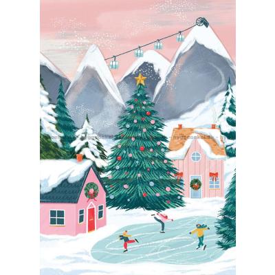 Billede af Julehygge i bjergene, 500 brikker