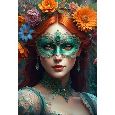 Billede af Mystik bag den smaragdfarvede maske, 1000 brikker