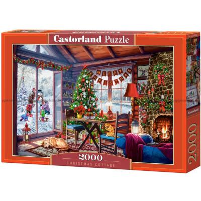 Julestemning i bjælkehytten, 2000 brikker